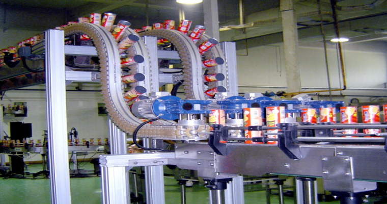 夾瓶提升機食品包裝生產流水線應用